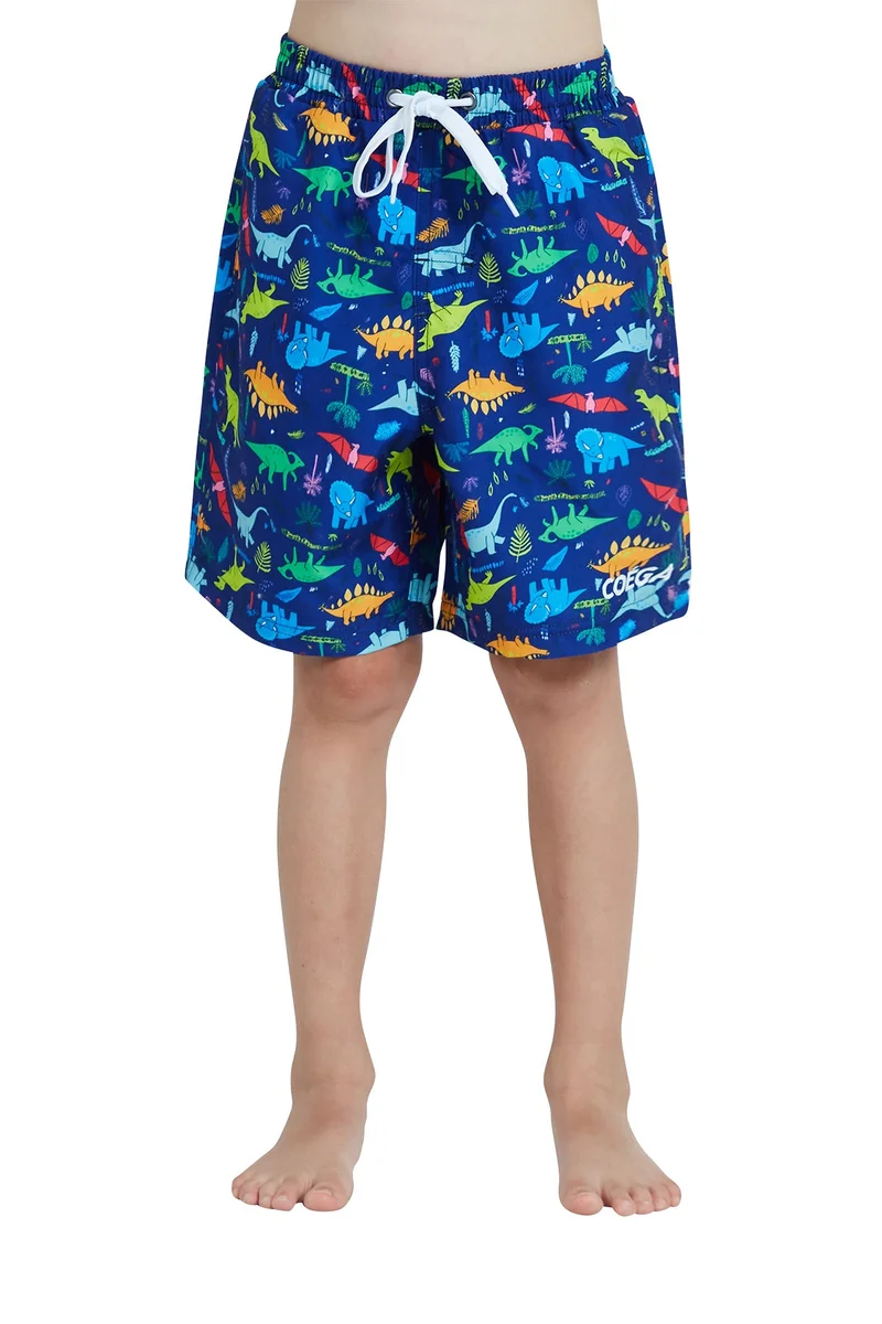 COEGA  Boys Kids Boardshorts - Blue Playing Dinos